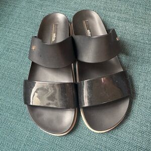 Melissa Black Slide Sandals